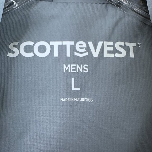 ScotteVest Featherweight Travel Vest in Cadet Blue - Picture 4 of 11